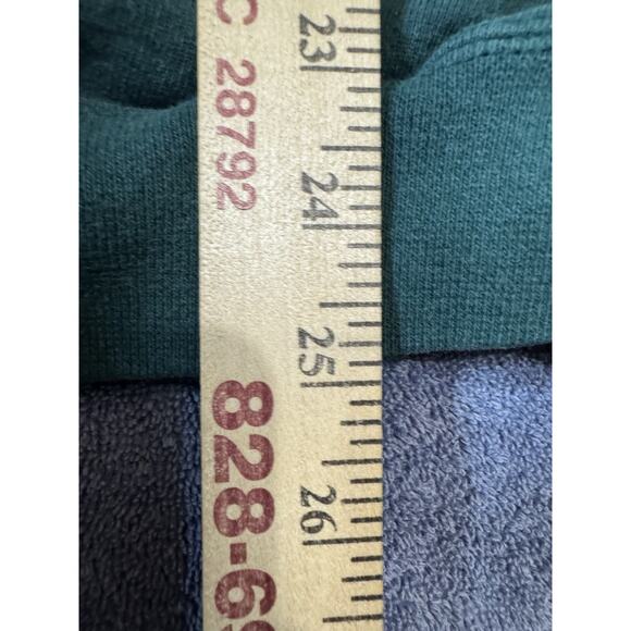 VINTAGE NIKE Forrest Green Fleece Sweatshirt Pullover Made in USA SZ L Y2k 90s - Picture 8 of 8